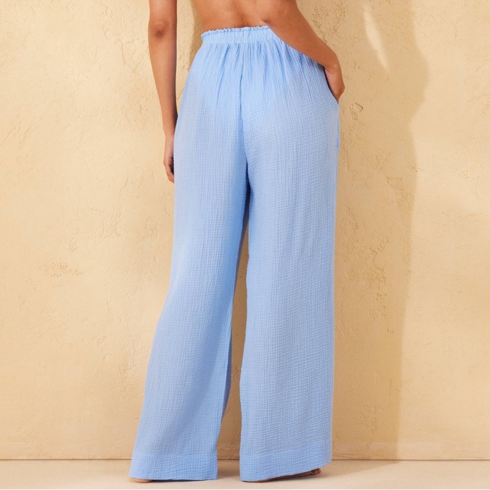 Shade and Shore Gauze SET Women's Light Blue Swim Cover-Up - Picture 4 of 13